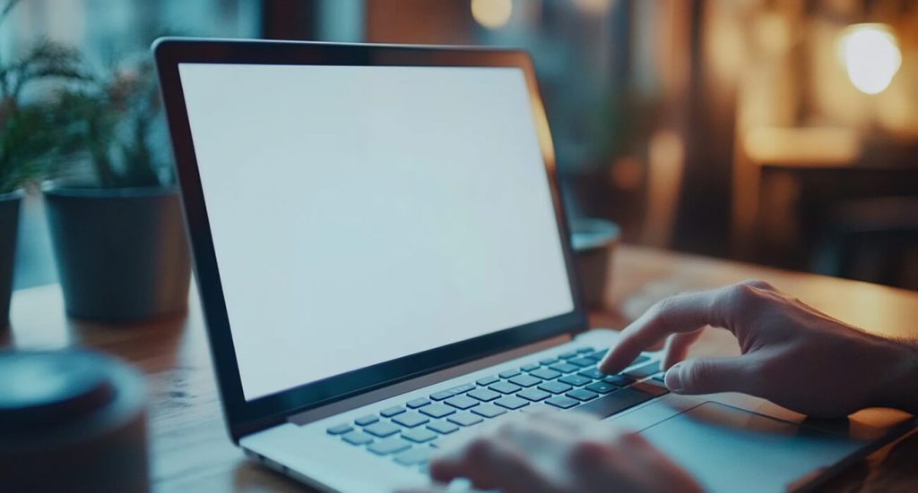 pessoa utilizando notebook